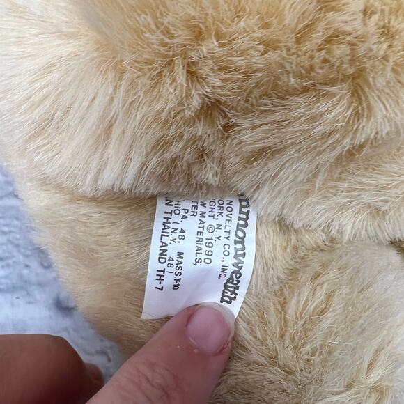 Vintage Kookie Spookies Witch Teddy Bear Stuffed Plush 13" Tan Tags Commonwealth - Picture 6 of 6